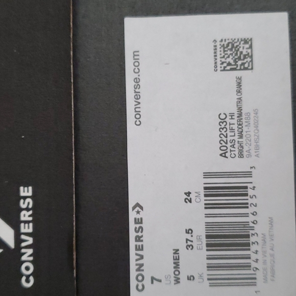 Converse CTAS Lift Platform Tonal Embroidery Womens Sz: A02233C - Picture 14 of 15